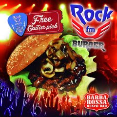 Barba-Rossa Beach Bar ha dedicado un burger a la cadena de radio Rock FM