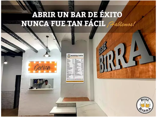 BebeBirra, una nueva marca de franquicias de bares y cervecerías que llega pisando muy fuerte.