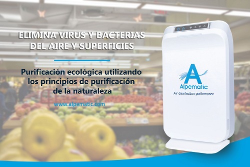 En colaboración con la prestigiosa marca Wellis, Alpematic comercializa el sistema de purificación del aire “Air Desinfection"