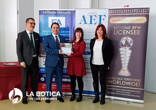 La Botica de los Perfumes recibe el premio I+D+i en mejoras al franquiciado