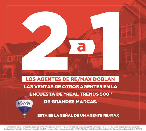 Los agentes Re/max de Estados Unidos, los más productivos del país según Real Trends 500