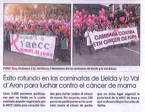 Refan presente en la carrera contra el cáncer en Lleida