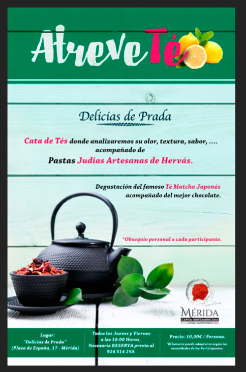 Disfruta del té en las catas de Delicias de Prada