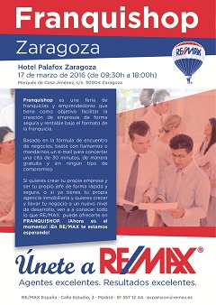 RE/MAX España participa en Franquishop Zaragoza, la feria nacional de franquicias y emprendedores