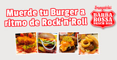 Los mejores burgers están en Barba Rossa Beach Bar