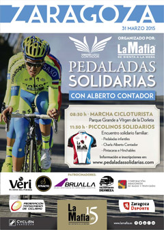 La Mafia: Alberto Contador estará los días 30 y 31 de marzo en Zaragoza