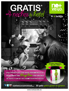 En Navidad No+Vello regala noches de hotel a sus clientes
