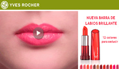 Yover Rocher promociona el lanzamiento de su nueva barra de labios brillante con un juego virtual