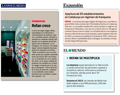 La Vanguardia, El Mundo y Expansión se hacen eco del crecimiento de Refan