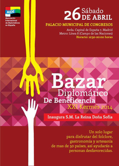 Refan participará en el Bazar Diplomático de Beneficencia XXI Kermes 2014