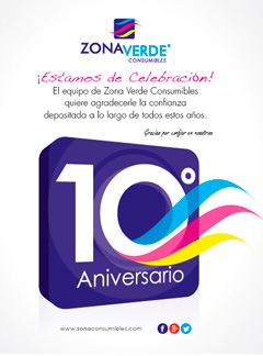 10º Aniversario de Zona Verde Consumibles