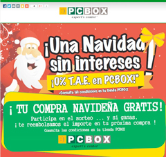 Disfruta de una Navidad sin intereses en PCBOX