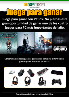 PCBOX lanza su promoción exclusiva para gamers