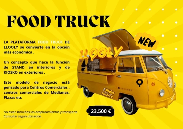 La firma Llooly lanza un nuevo modelo de franquicia en forma de stand y kiosko food truck