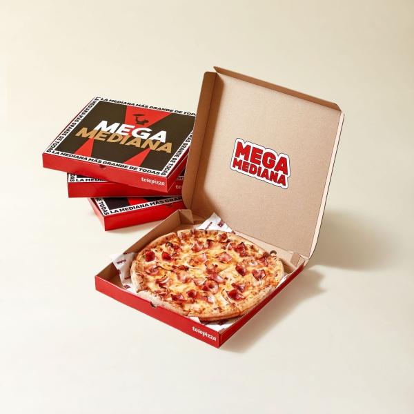 Telepizza lanza la Megamediana, la pizza mediana más grande del mercado a un precio muy económico