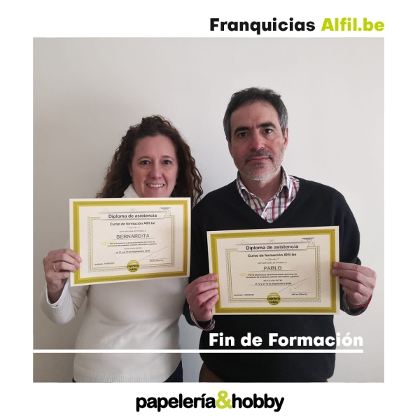 Exitoso fin de formación de Alfil.be papelería&hobby en Las Tablas, Madrid. Marcando el próximo paso en la expansión en la capital