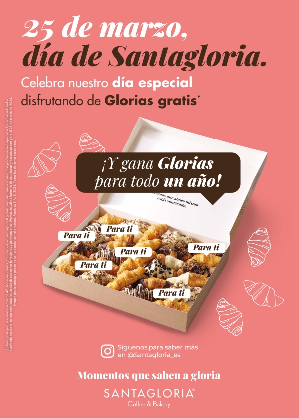 Santagloria celebra su santoral  regalando más de 31.000 Glorias