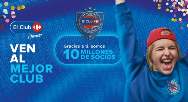 El club Carrefour celebra 10 millones de socios.