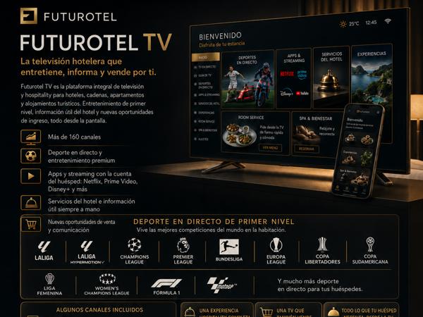 Futurotel TV: la plataforma de hospitality que transforma la televisión del hotel en entretenimiento, servicios y nuevas oportunidades de negocio